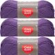 Spinrite Red Heart Soft Yarn Lavender Pack of 3 Skein