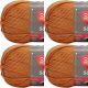 Spinrite Red Heart Soft Yarn Tangerine Pack of 4 Skein