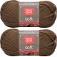 Spinrite Red Heart Soft Yarn Toast Pack of 2 Skein