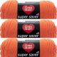 Spinrite Red Heart Super Saver Yarn Carrot Pack of 3 Skein