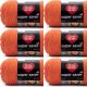 Spinrite Red Heart Super Saver Yarn Carrot Pack of 6 Skein