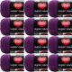 Spinrite Red Heart Super Saver Yarn Dark Orchid Pack of 12 Skein