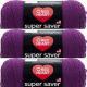 Spinrite Red Heart Super Saver Yarn Dark Orchid Pack of 3 Skein
