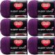 Spinrite Red Heart Super Saver Yarn Dark Orchid Pack of 6 Skein