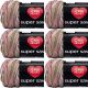 Spinrite Red Heart Super Saver Yarn Pink Camo Pack of 6 Skein