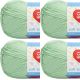 Spinrite Red Heart Soft Baby Steps Yarn Baby Green Pack of 4 Skein