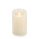 Flameless Candle Vanilla Scented Ivory Wax Classic Pillar 6 Inch Ivory