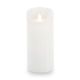 Flameless Candle White Wax Unscented Pillar 6 Inches