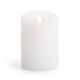 Flameless Candle Unscented White Wax 360 Pillar 4 Inch