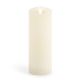 Flameless Candle Vanilla Scented Ivory Wax 360 Pillar 8 Inch