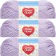 Red Heart Soft Baby Steps Yarn Lavender Pack of 3 Skein