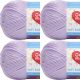 Spinrite Red Heart Soft Baby Steps Yarn Lavender Pack of 4 Skein