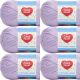 Spinrite Red Heart Soft Baby Steps Yarn Lavender Pack of 6 Skein