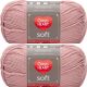 Spinrite Red Heart Soft Yarn Rose Blush Pack of 2 Skein