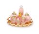 Miniature Vanity Tray With Pink Bottles 1.5 Inches