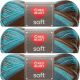 Spinrite Red Heart Soft Yarn Waterscape Pack of 3 Skein