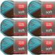 Spinrite Red Heart Soft Yarn Waterscape Pack of 6 Skein