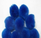Pom Poms Neon Blue 0.5 Inch