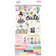 Cute Girl Collection Cardstock Stickers With Foil Accents