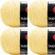 Spinrite Red Heart Super Saver Yarn Lemon Pack of 4 Skein