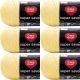 Spinrite Red Heart Super Saver Yarn Lemon Pack of 6 Skein