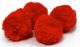 Braiding Craft Pom Pom Puffs 1 Inch Red