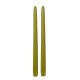 Taper Candle Bamboo Green Unscented 12 Inches