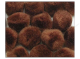 Acrylic Craft Pom Poms Brown 2 Inches