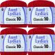 Spinrite Aunt Lydia's Classic Crochet Thread Size 10 Cardinal 1 Pack of 4 Piece