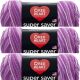 Spinrite Red Heart Super Saver Yarn Purple Tone Pack of 3 Skein