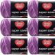 Spinrite Red Heart Super Saver Yarn Purple Tone Pack of 6 Skein
