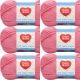 Spinrite Red Heart Soft Baby Steps Yarn Strawberry Pack of 6 Skein