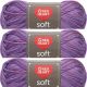 Spinrite Red Heart Soft Yarn Plummy Pack of 3 Skein