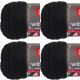 Spinrite Red Heart With Love Yarn Black Pack of 4 Skein