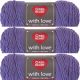 Spinrite Red Heart With Love Yarn Lilac Pack of 3 Skein