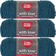 Spinrite Red Heart With Love Yarn Mallard Pack of 3 Skein