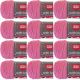 Spinrite Red Heart With Love Yarn Bubble Gum Pack of 12 Skein