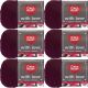 Spinrite Red Heart With Love Yarn Merlot Pack of 6 Skein