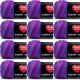 Spinrite Red Heart Super Saver Yarn Grape Fizz Pack of 12 Skein