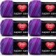 Spinrite Red Heart Super Saver Yarn Grape Fizz Pack of 6 Skein