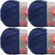 Spinrite Red Heart Soft Yarn Royal Blue Pack of 4 Skein