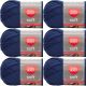 Spinrite Red Heart Soft Yarn Royal Blue Pack of 6 Skein