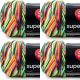 Spinrite Red Heart Super Saver Yarn Blacklight Pack of 4 Skein