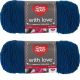 Spinrite Red Heart With Love Yarn Peacock Pack of 2 Skein