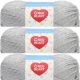 Spinrite Red Heart Soft Baby Steps Yarn Elephant Pack of 3 Skein