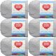 Spinrite Red Heart Soft Baby Steps Yarn Elephant Pack of 6 Skein
