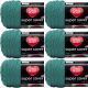 Spinrite Red Heart Super Saver Yarn Jade Pack of 6 Skein