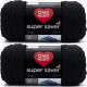 Spinrite Red Heart Super Saver Yarn Black Pack of 2 Skein
