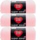 Spinrite Red Heart Super Saver Yarn Petal Pink Pack of 3 Skein