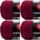 Spinrite Red Heart Super Saver Yarn Burgundy Pack of 4 Skein